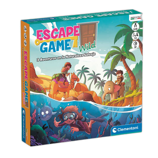 Caja del juego de mesa Clementoni Escape Game Wild