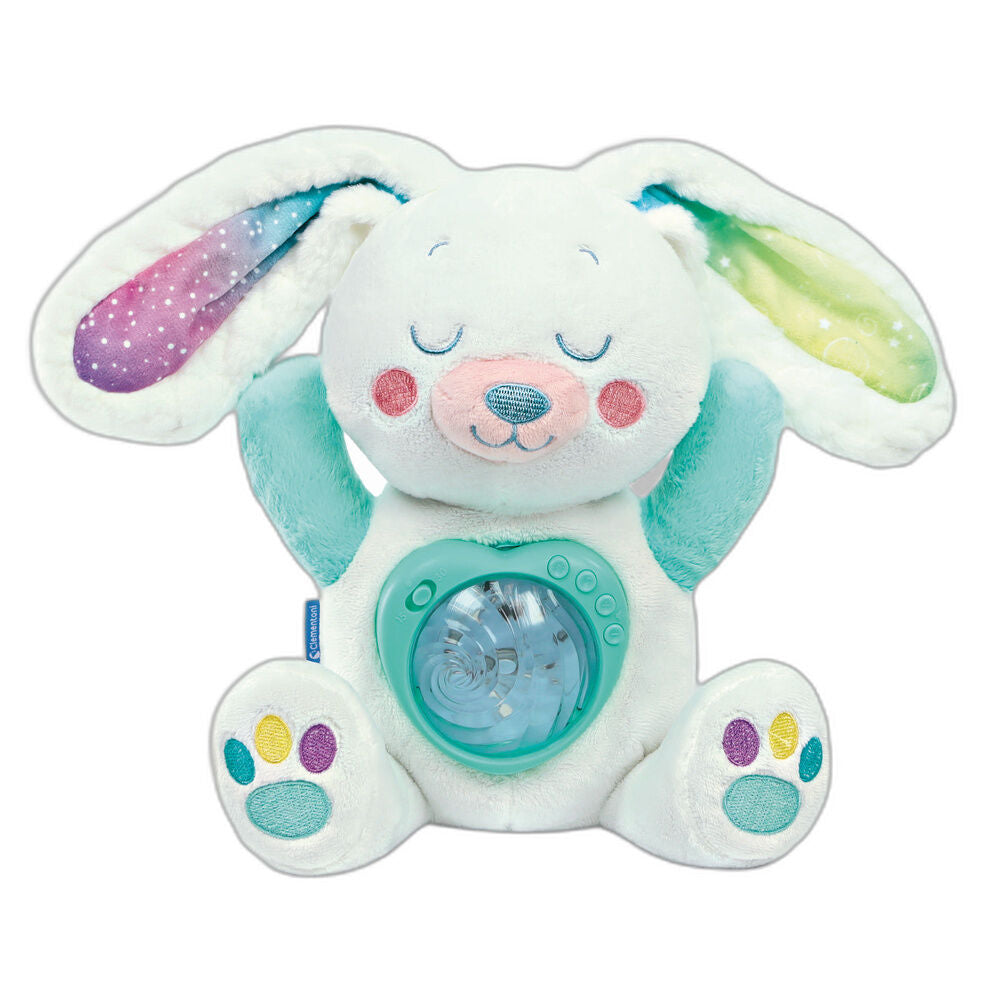 Peluche conejito polar Clementoni con proyector de aurora boreal - 2