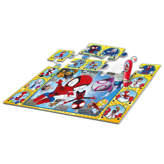 Puzzle interactivo de suelo Spidey Marvel de 24 piezas con bolígrafo - 2