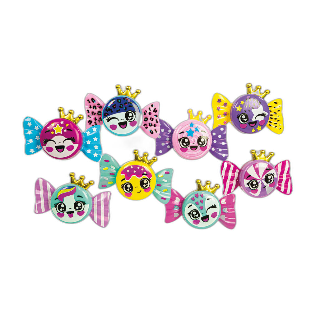 Brillos de labios Candies Crazy Chic surtidos con diseños de cachorros y coronas doradas - 2