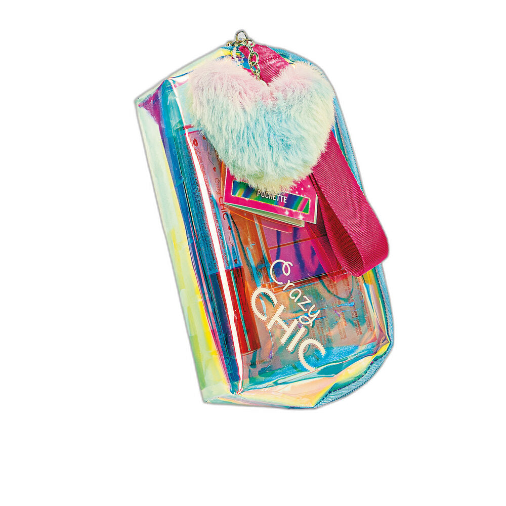Estuche de maquillaje Heart Crazy Chic de Clementoni en rosa y turquesa - 2