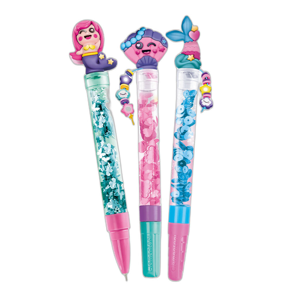 Mini laboratorio Clementoni para crear tres bolígrafos de sirenas - 2
