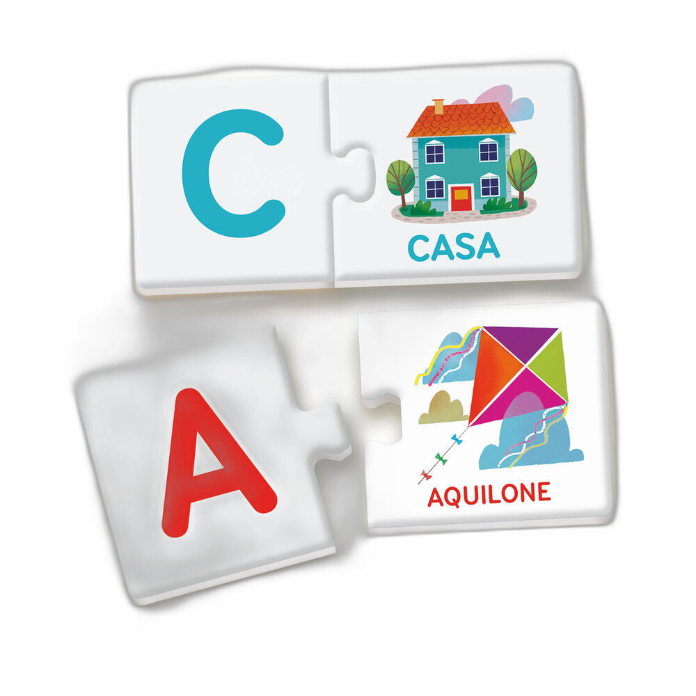 Caja del juego Clementoni Primer Alfabeto español con fichas de letras y palabras - 2