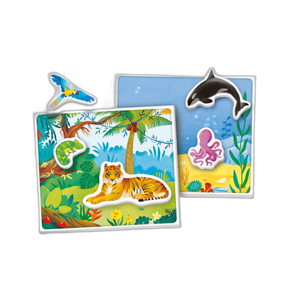 Juego Los Animales Montessori Clementoni con tableros de animales - 2