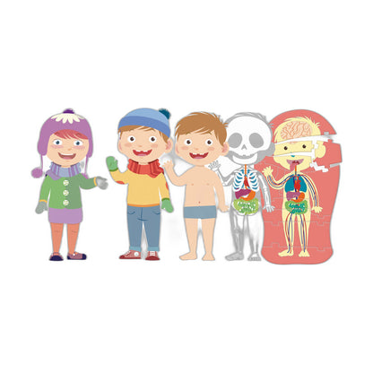 Juego educativo Clementoni El Cuerpo Humano con puzles superpuestos - 2