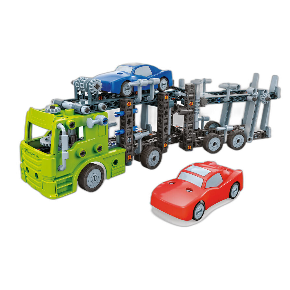 Kit Clementoni Laboratorio de Mecánica para construir un tráiler portacoches 10 en 1 - 2