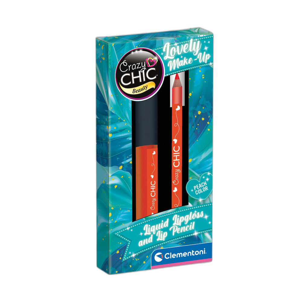 Set Clementoni Crazy Chic con brillo de labios y lápiz labial Peach - 2