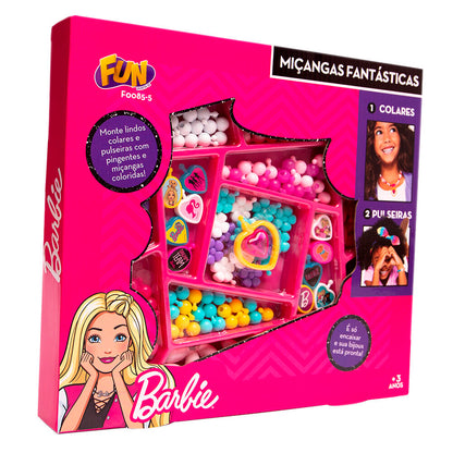 Set de joyería Barbie con cuentas de colores y colgantes