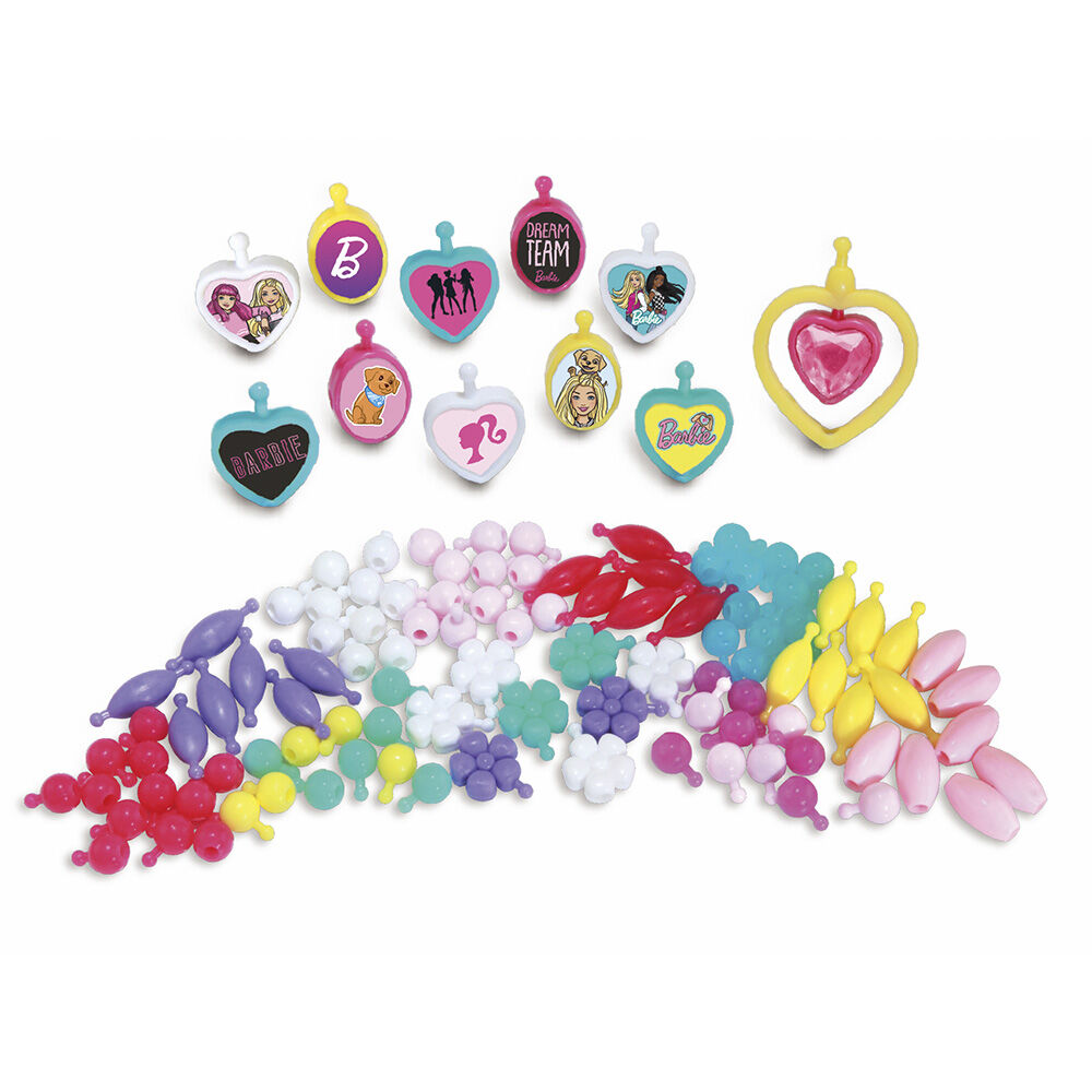 Set de joyería Barbie con cuentas de colores y colgantes - 3