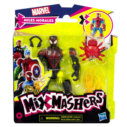 Figura articulada de Miles Morales Marvel Mix Mashers de 12 cm