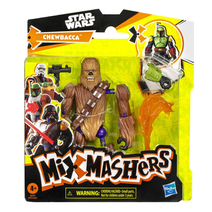 Figura articulada de Chewbacca Mix Mashers Star Wars en su blíster
