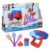 Lanza burbujas electrónico Spidey Marvel con tres varitas y solución