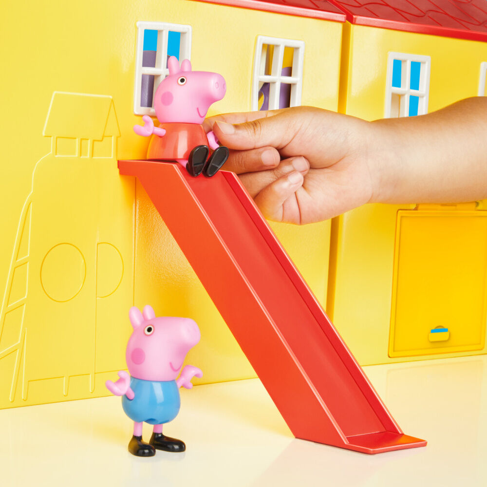 Casa de Peppa Pig abierta con figuras y accesorios - 2
