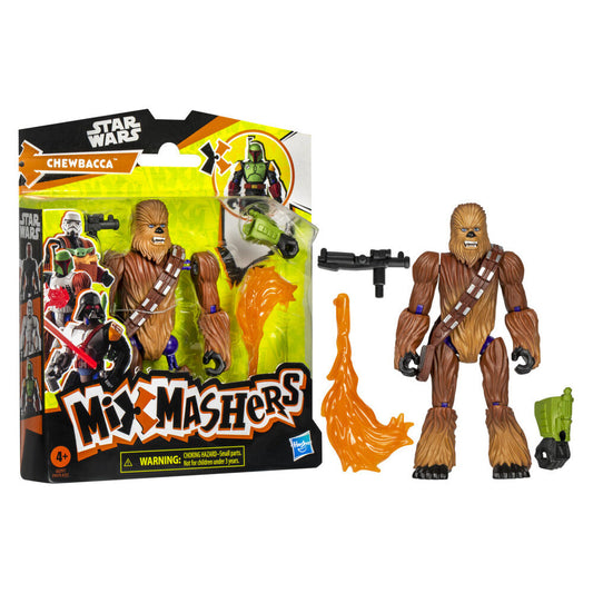 Figura articulada de Chewbacca Mix Mashers Star Wars en su blíster - 4