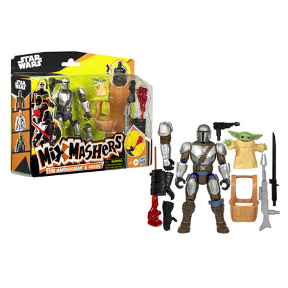 Figura Star Wars Mix Mashers de The Mandalorian y Grogu de 12 cm - 4