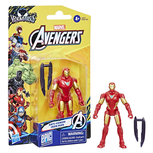 Figura articulada Iron Man Anti-Venom de Marvel con escudo venomizado - 4