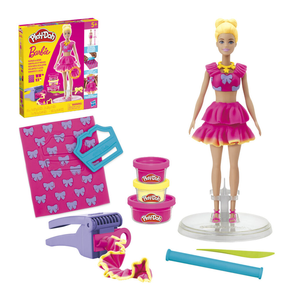 Set Barbie Play-Doh para crear vestidos y peinados - 2