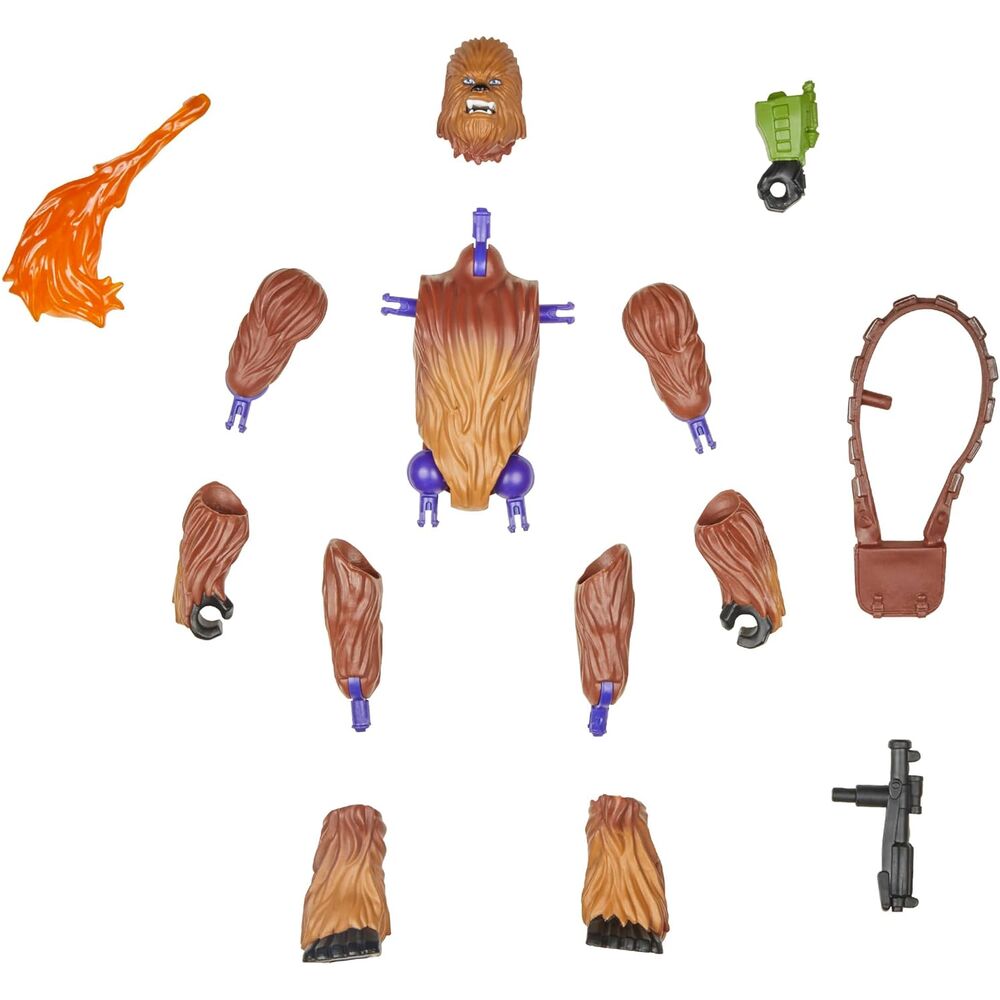 Figura articulada de Chewbacca Mix Mashers Star Wars en su blíster - 3