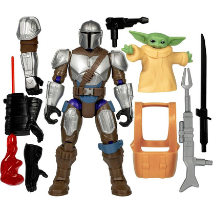 Figura Star Wars Mix Mashers de The Mandalorian y Grogu de 12 cm - 2
