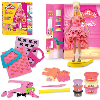 Set Barbie Play-Doh Desfile de Moda 2 en 1 con muñeca, plastilina y accesorios - 2