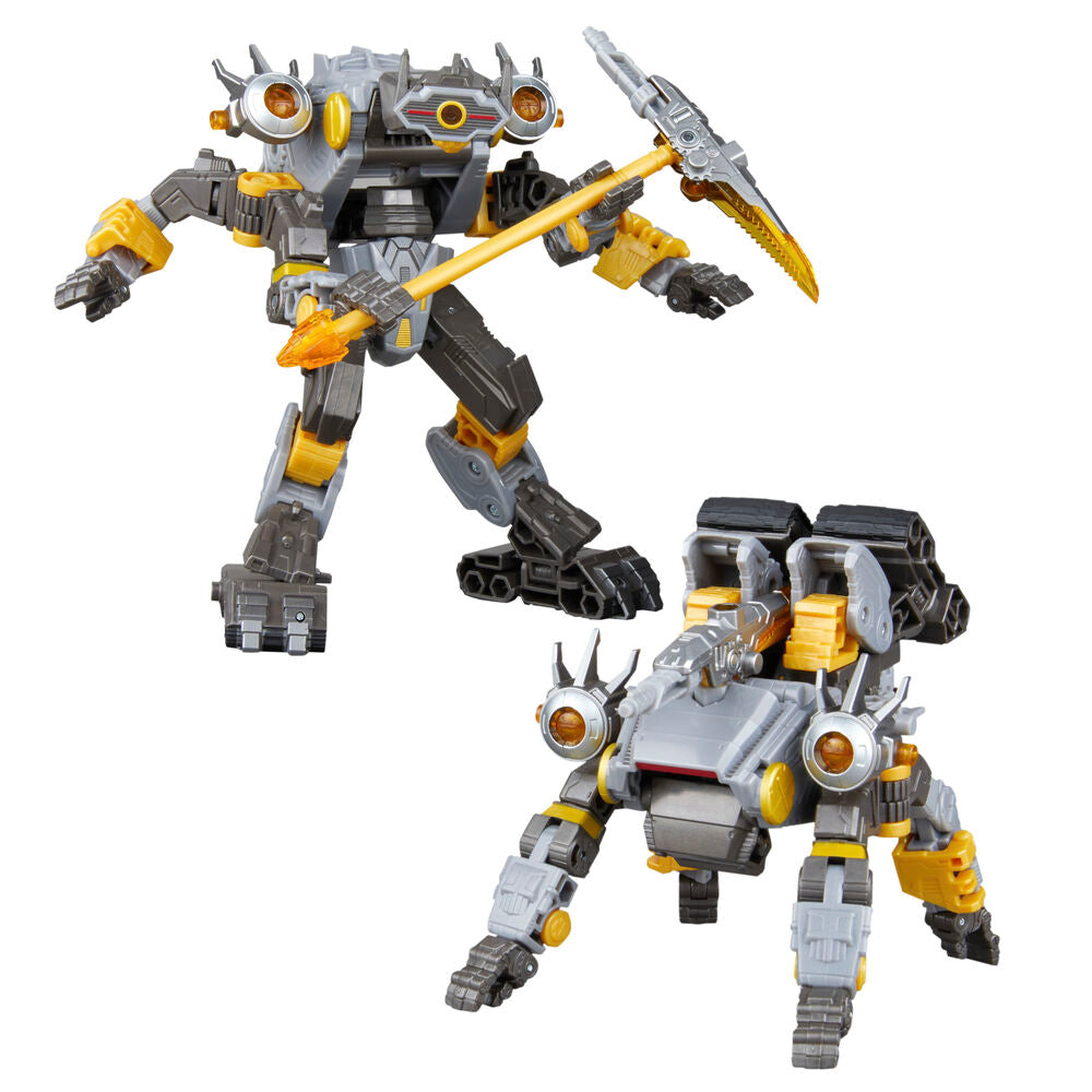 Figura articulada Transformers Amalgamous Prime en gris, negro y amarillo - 3