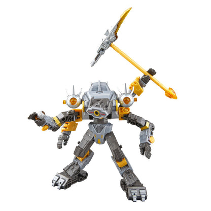 Figura articulada Transformers Amalgamous Prime en gris, negro y amarillo - 4