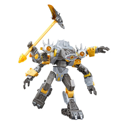 Figura articulada Transformers Amalgamous Prime en gris, negro y amarillo - 5