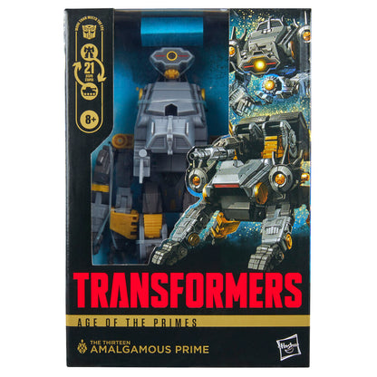 Figura articulada Transformers Amalgamous Prime en gris, negro y amarillo - 2