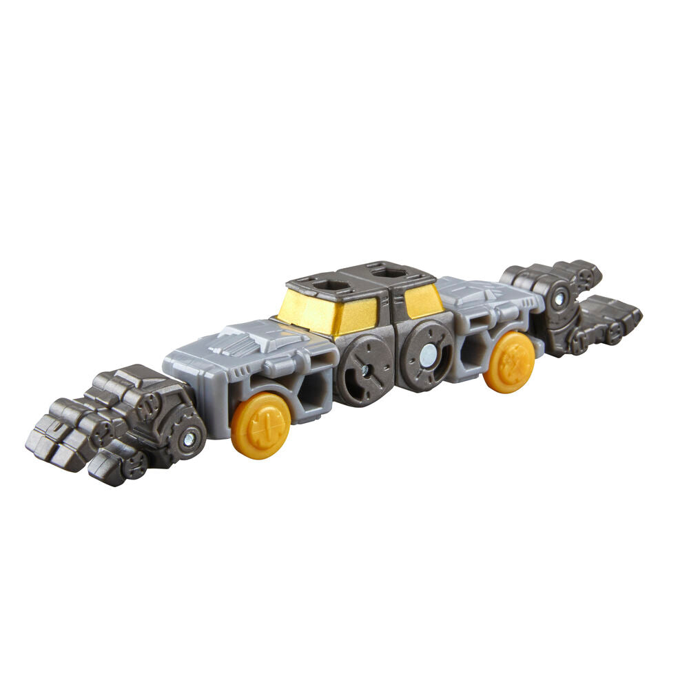 Figura articulada Transformers Amalgamous Prime en gris, negro y amarillo - 6