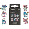 Caja de pin sorpresa Disney Loungefly de Stitch y Angel con seis diseños posibles