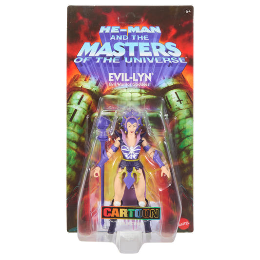 Figura articulada Evil-Lyn de Masters of the Universe con báculo morado - 2