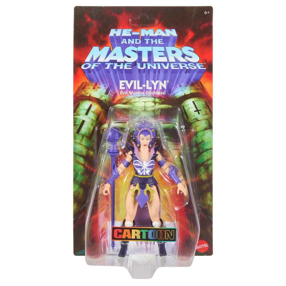 Figura articulada Evil-Lyn de Masters of the Universe con báculo morado - 2