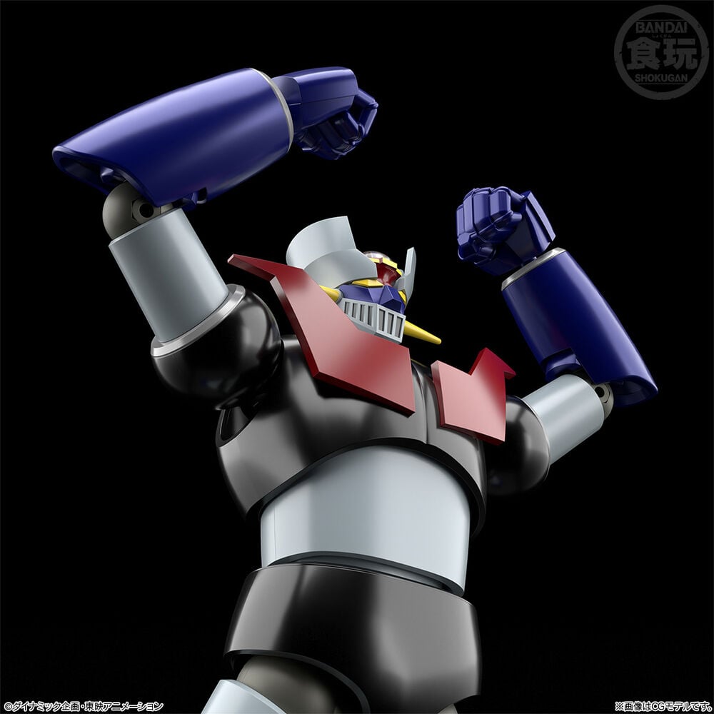 Figura articulada de Mazinger Z BANDAI en tonos plateados, negros, rojos y azules - 6