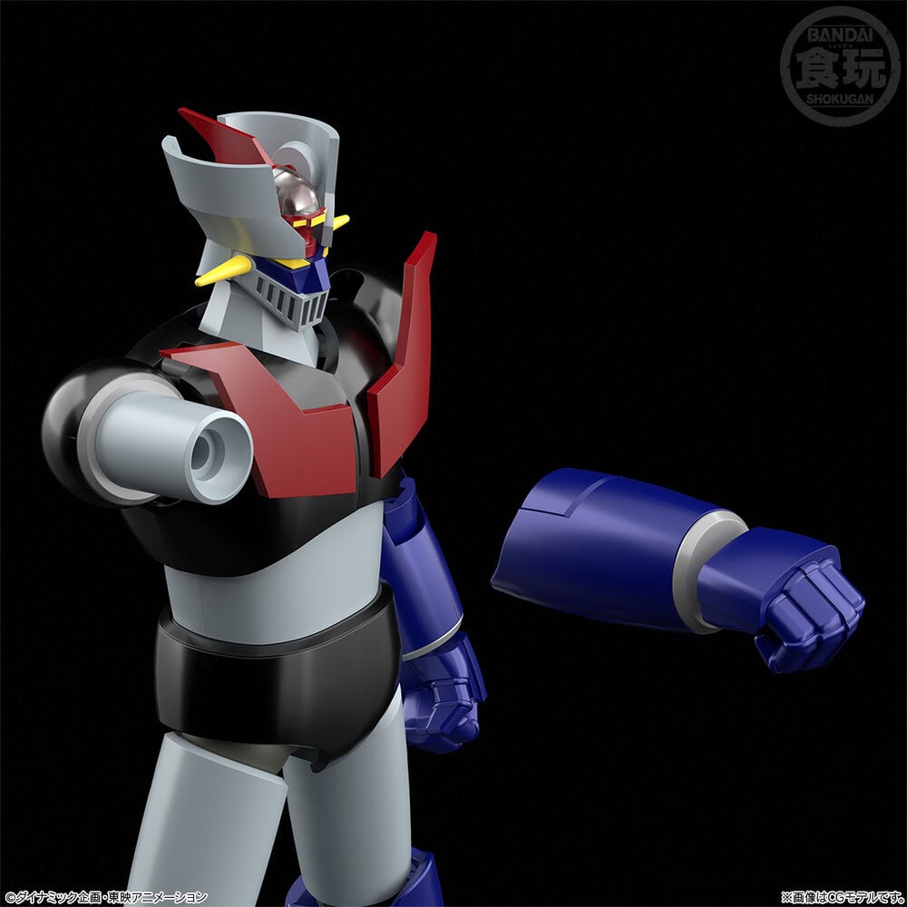 Figura articulada de Mazinger Z BANDAI en tonos plateados, negros, rojos y azules - 9