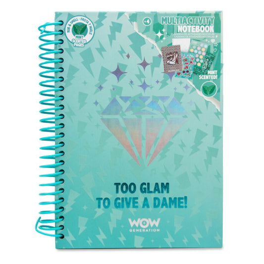 Cuaderno de actividades Annie Wow Generation turquesa con espiral