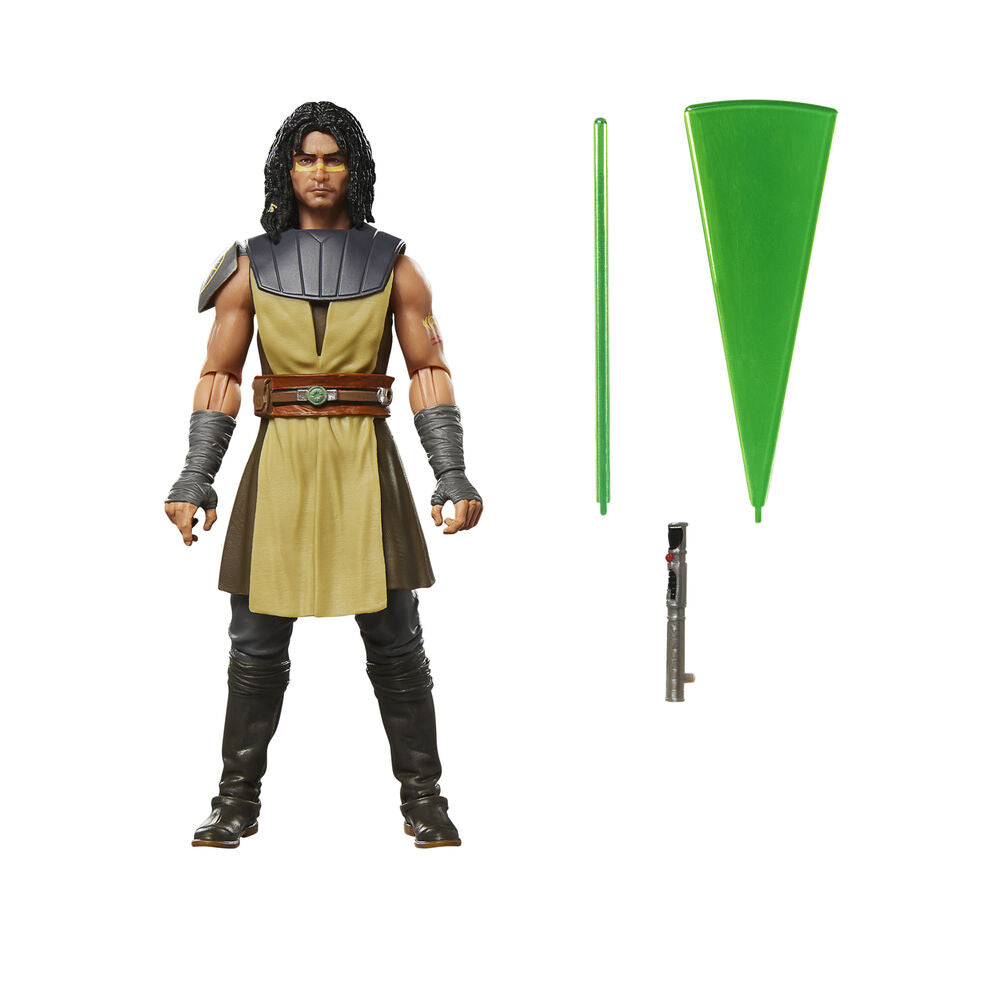 Figura articulada de Quinlan Vos de Star Wars The Clone Wars con sable de luz verde - 2