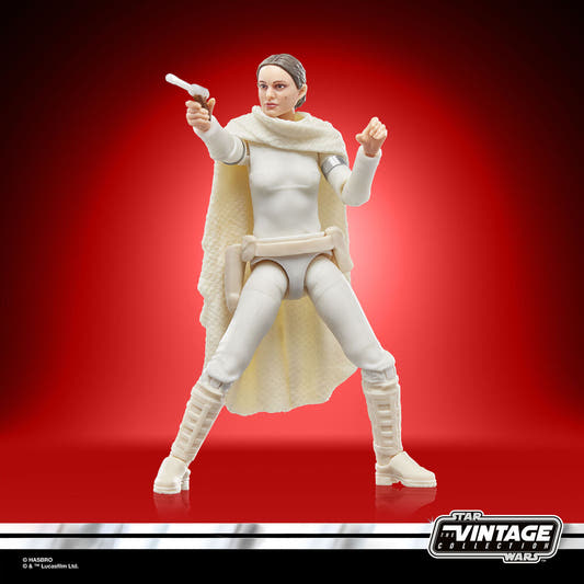 Figura de Padmé Amidala de Star Wars Attack of the Clones con bláster