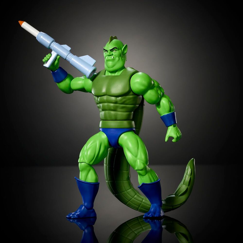 Figura Whiplash verde de Masters of the Universe Origins con accesorio - 3