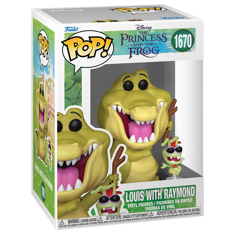 Figura Funko POP! de Louis con Raymond de Tiana y el Sapo - 2