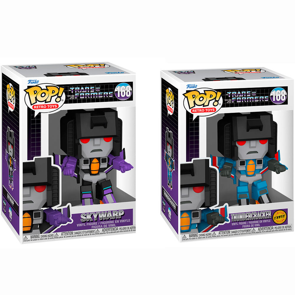 Figuras Funko POP! Transformers Thundercracker y Skywarp en caja