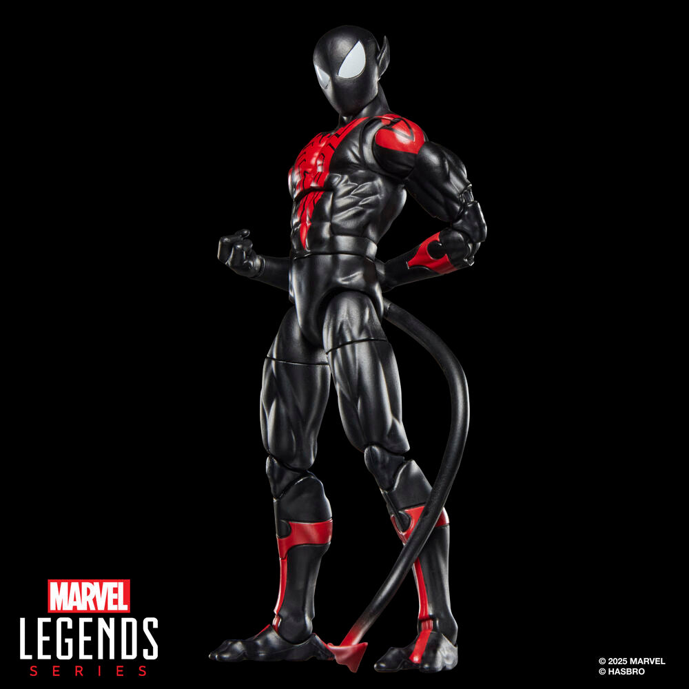 Figura articulada de Uncanny Spider-Man Nightcrawler en negro y rojo