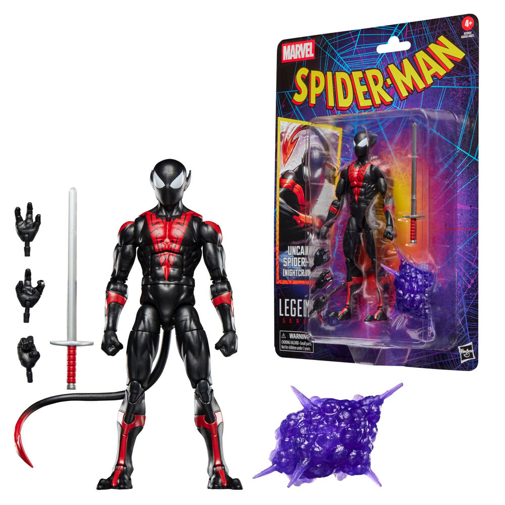 Figura articulada de Uncanny Spider-Man Nightcrawler en negro y rojo - 2