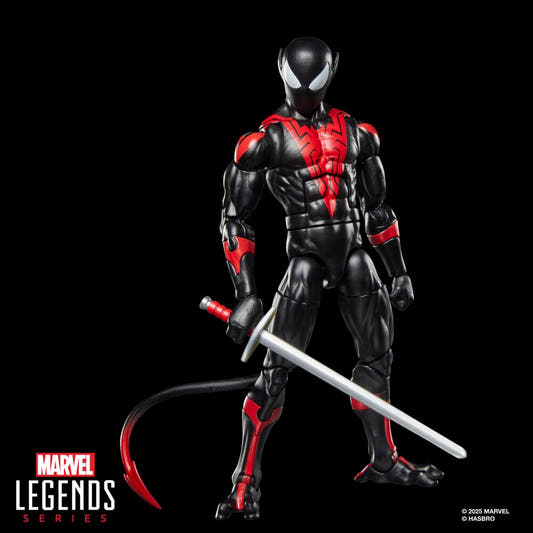 Figura articulada de Uncanny Spider-Man Nightcrawler en negro y rojo - 6
