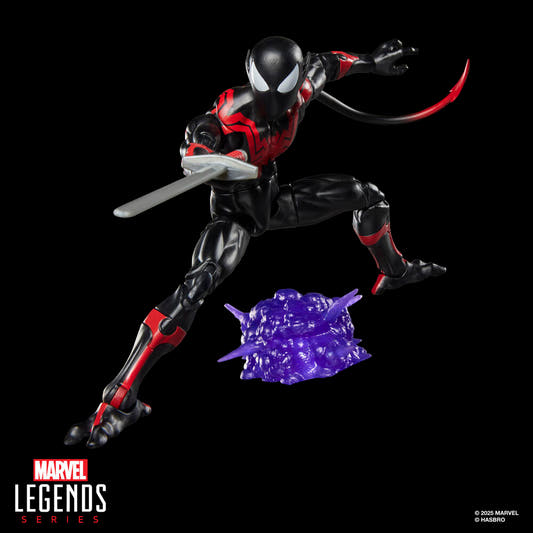 Figura articulada de Uncanny Spider-Man Nightcrawler en negro y rojo - 8
