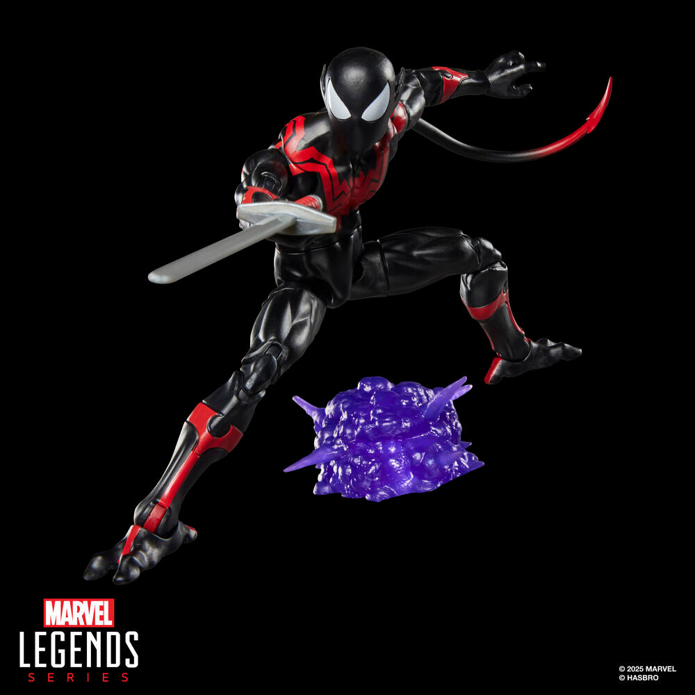 Figura articulada de Uncanny Spider-Man Nightcrawler en negro y rojo - 8