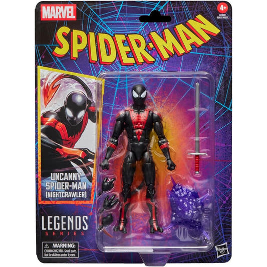 Figura articulada de Uncanny Spider-Man Nightcrawler en negro y rojo - 9