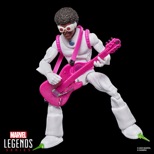 Figura articulada Hyno-Hustler Spider-Man con guitarra rosa