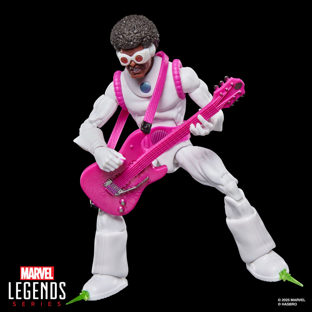 Figura articulada Hyno-Hustler Spider-Man con guitarra rosa