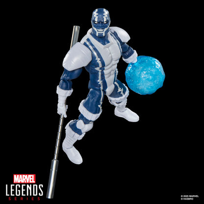 Figura articulada de Cardiac Spider-Man en azul y blanco con bastón Beta - 5