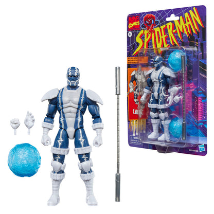 Figura articulada de Cardiac Spider-Man en azul y blanco con bastón Beta - 3